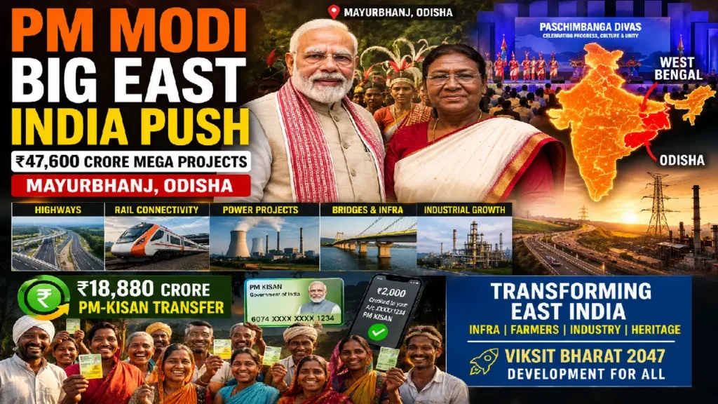 PM Modi Odisha West Bengal Visit